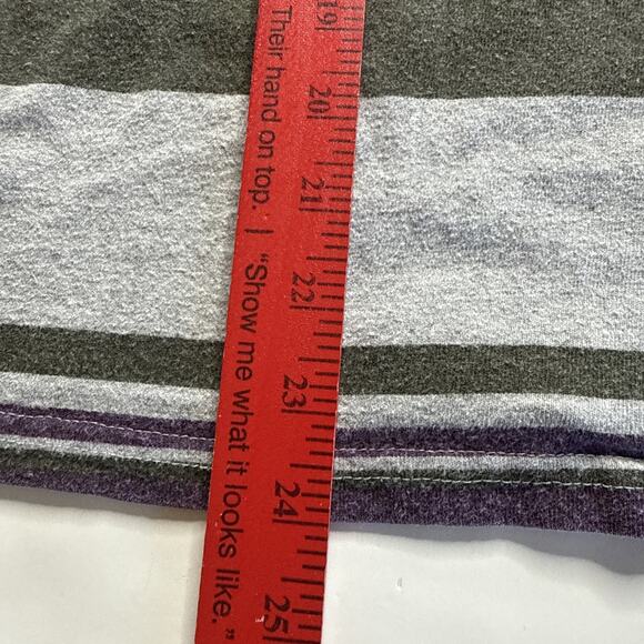 Vtg Bugle Boy Shirt Men Sz L 1/4 Button Striped Logo Stitched Collar READ - Picture 8 of 12